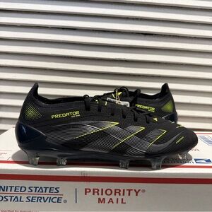 New Adidas Predator Elite FG Soccer Cleats Black Men’s Size 7 / W 8 JI1085